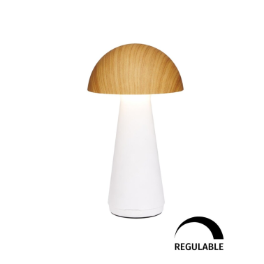 10589 LAMPARA SOBREMESA BLANCO/HAYA 3W 3000K REGULABLE NEPAL JUERIC