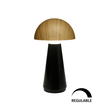 10590 LAMPARA SOBREMESA NEGRO/HAYA 3W 3000K REGULABLE NEPAL JUERIC