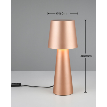 562900165 LAMPARA DE SOBREMESA NUBIAN CAFE 1xE27 TRIO