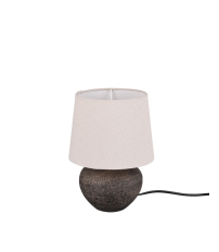 R50961844 LAMPARA DE SOBREMESA LOU MARRON 1xE14 TRIO