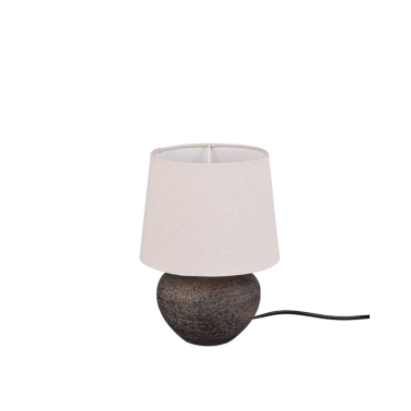 R50961844 LAMPARA DE SOBREMESA LOU MARRON 1xE14 TRIO