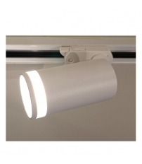 10485 FOCO CARRIL MONOFASICO ALUMINIO BLANCO GU10 40W DIVO JUERIC
