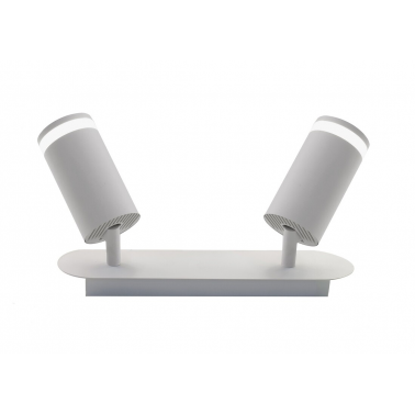 10573 FOCO 2xGU10 ALUMINIO BLANCO 40W DIVO JUERIC