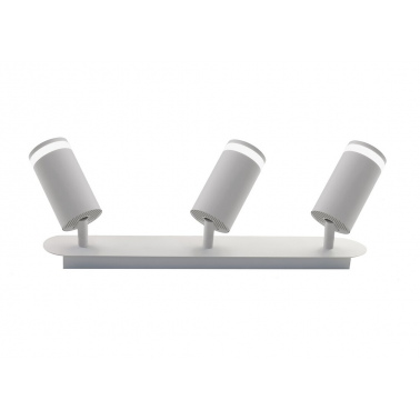 10575 FOCO 3xGU10 ALUMINIO BLANCO 40W DIVO JUERIC