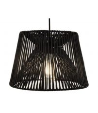 10510LAMPARA COLGANTE CORDON SEDA NEGRO 300mm E27 40W MANILA JUERIC