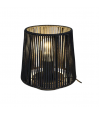 10514 LAMPARA SOBREMESA CORDON SEDA NEGRO 200mm E27 40W MANILA JUERIC