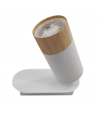 10443 FOCO MADERA BLANCO 1xGU10 STOKE JUERIC