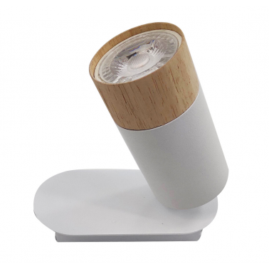 10443 FOCO MADERA BLANCO 1xGU10 STOKE JUERIC