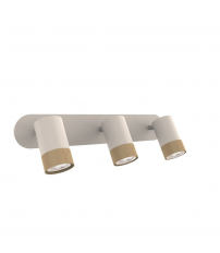 10447 FOCO MADERA BLANCO 3xGU10 STOKE JUERIC