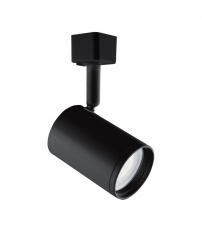 03505 FOCO CARRIL MONOFASICO GU10 35W IP20 Ø85 NEGRO HAGA STRÜHM