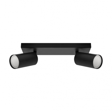 03764 FOCO TECHO 2xGU10 2x35W IP20 250mm NEGRO MANAM STRÜHM