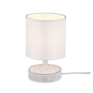 R50980101 LAMPARA SOBREMESA CERAMICA 1xE14 IP20 BLANCO MARIE TRIO