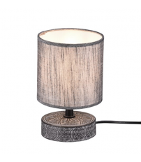 R50980111 LAMPARA SOBREMESA CERAMICA 1xE14 IP20 GRIS MARIE TRIO