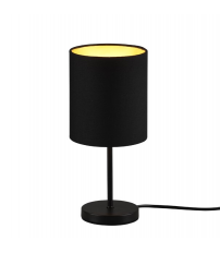 R50491080 LAMPARA SOBREMESA 1xE14 NEGRO ORO JERRY TRIO