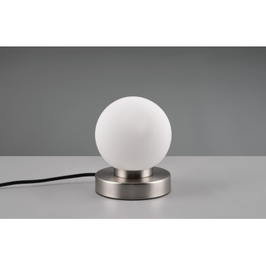 R54011001 LAMPARA SOBREMESA 1xE14 NIQUEL MATE PRINZ II TRIO