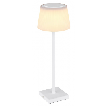 58434W LAMPARA SOBREMESA LED 4W 310Lm IP44 RECARGABLE BLANCA GREGOIR GLOBO