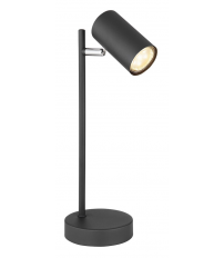 57910TB LAMPARA SOBREMESA LED 1xGU10 5W 230V NEGRA ROBBY GLOBO