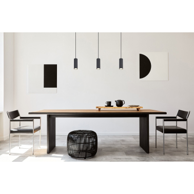 57911HB LAMPARA COLGANTE 1xGU10 35W 230V NEGRO ROBBY GLOBO