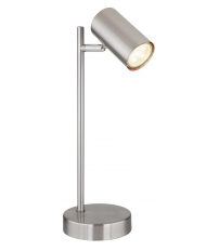 57910T LAMPARA SOBREMESA LED 1xGU10 5W 230V NIQUEL ROBBY GLOBO