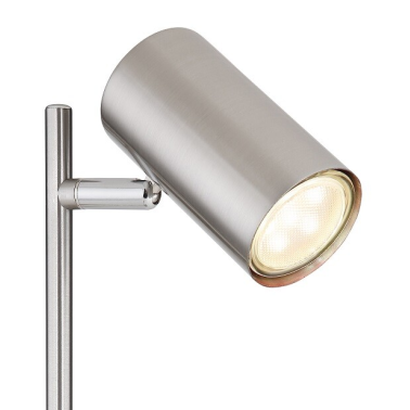 57910T LAMPARA SOBREMESA LED 1xGU10 5W 230V NIQUEL ROBBY GLOBO