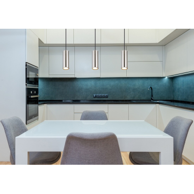 57911H LAMPARA COLGANTE 1xGU10 35W NIQUEL ROBBY GLOBO