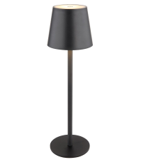 58438G LAMPARA SOBREMESA 3W 3000K 130Lm BATERIA NEGRA VANNIE GLOBO