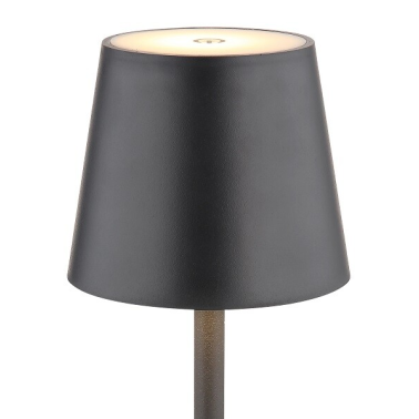 58438G LAMPARA SOBREMESA 3W 3000K 130Lm BATERIA NEGRA VANNIE GLOBO