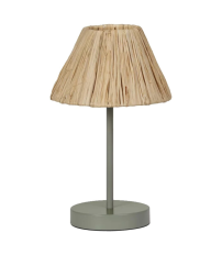 838215 LAMPARA SOBREMESA RAFIA VERDE 1xE27 RAFFIA DECOR LEDVANCE