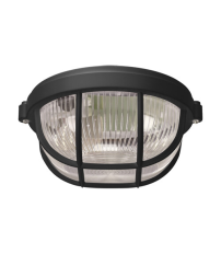 04318 APLIQUE EXTERIOR REDONDO 1xE27 SALTO PRO 10 NEGRO STRUHM