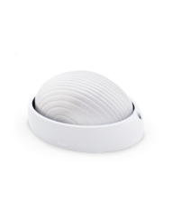 000700454 APLIQUE SEMIOVALADO ALUMINIO 1xE27 BLANCO GSC