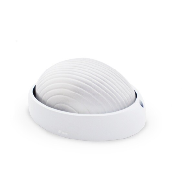 000700454 APLIQUE SEMIOVALADO ALUMINIO 1xE27 BLANCO GSC