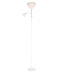 204400045 LÁMPARA DE PIE E27 CON LUZ DE LECTURA E14 1760mm BLANCA NAWIS GSC