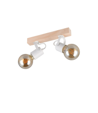 R86662031 REGLETA 2 FOCOS 2xE27 BLANCA LYNAR TRIO