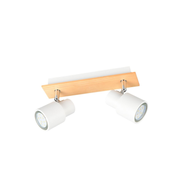 R81982031 REGLETA 2 FOCOS 2xGU10 BLANCA PIERRE TRIO