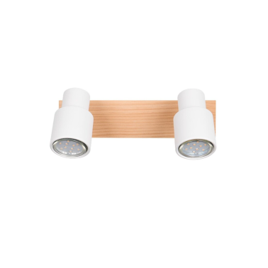 R81982031 REGLETA 2 FOCOS 2xGU10 BLANCA PIERRE TRIO