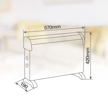 005100762 CONVECTOR REGULABLE STANDARD 2000W SUSUK NIAROS