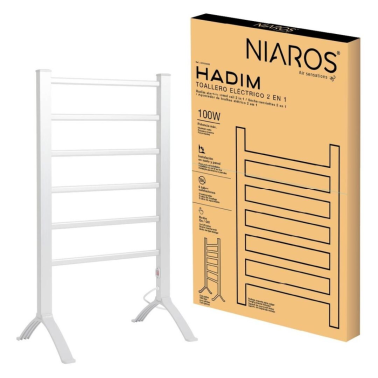 301035003 TOALLERO PIE/PARED BLANCO 100W HADIM NIAROS