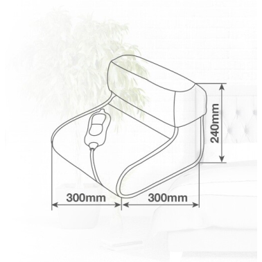 400060008 CALIENTAPIES ELECTRICO SUAVE GRIS 100W VALINE