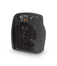 TERMOVENTILADOR NEGRO 1000-2000W SYRA FACULA
