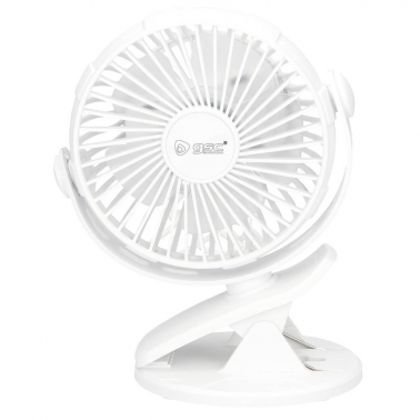 300010021 VENTILADOR SOBREMESA BLANCO C/PINZA 3W GSC