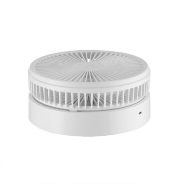 213471001 VENTILADOR PORTATIL SOBREMESA O PIE USB RECARGABLE BLANCO 10W 20ØCM FABRILAMP