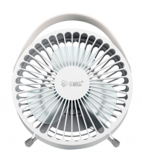 300010028 MINI VENTILADOR SOBREMESA USB 5W Ø14CM BLANCO TAPRI GSC