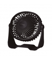 300010030 MINI VENTILADOR SOBREMESA USB 3W Ø15CM NEGRO ALUA GSC