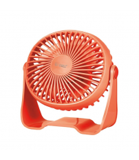 300010031 MINI VENTILADOR SOBREMESA USB 3W Ø15CM ROJO ALUA GSC