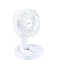 300040001 MINI VENTILADOR DE MANO PLEGABLE CON LUZ USB RECARGABLE BLANCO COOBER NIAROS