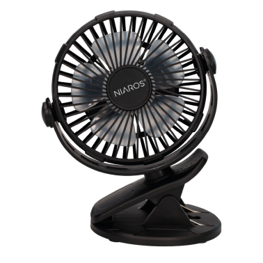 300010032 MINI VENTILADOR USB TIPO CLIP 3W NEGRO FUNE NIAROS