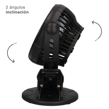 300010032 MINI VENTILADOR USB TIPO CLIP 3W NEGRO FUNE NIAROS