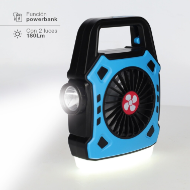 201810004 VENTILADOR DE CAMPING CON LINTERNA LED 180Lm STAWELL NIAROS