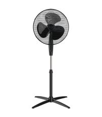 300000027 VENTILADOR DE PIE 43cm 45W NEGRO NAMETIL NIAROS
