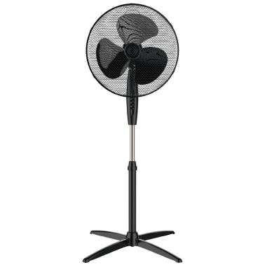 300000027 VENTILADOR DE PIE 43cm 45W NEGRO NAMETIL NIAROS